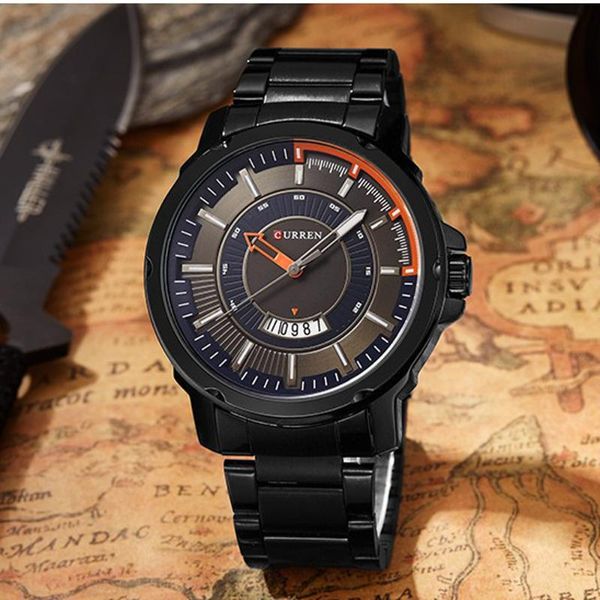 wristwatches curren fashion stainless steel strap watches mens analog quartz wrist watch 30m waterproof casual gentlemen's relojes, Slivery;brown
wristwatches curren fashion stainless steel strap watches mens analog quartz wrist watch 30m waterproof casual gentlemen's relojes, Slivery;brown