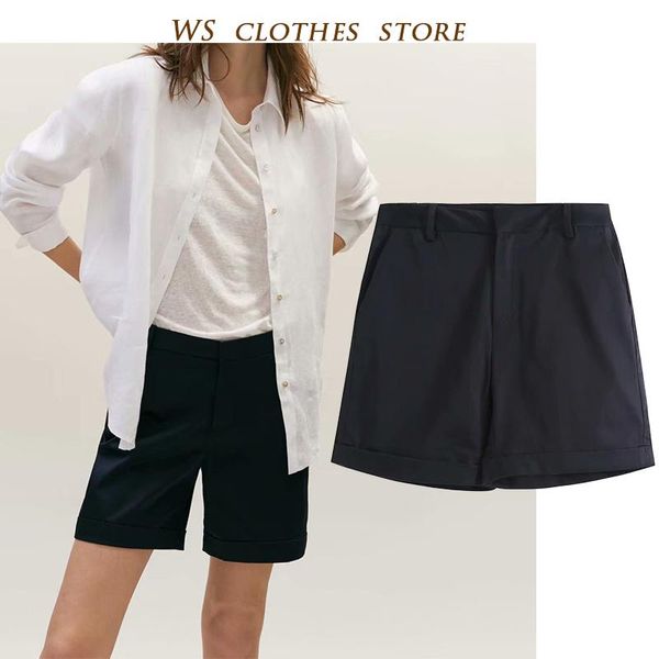 women's shorts md 2021 fashion simple black casual fitted female england style collect waist office lady pockets short pants mujer femm, White;black
women's shorts md 2021 fashion simple black casual fitted female england style collect waist office lady pockets short pants mujer femm, White;black