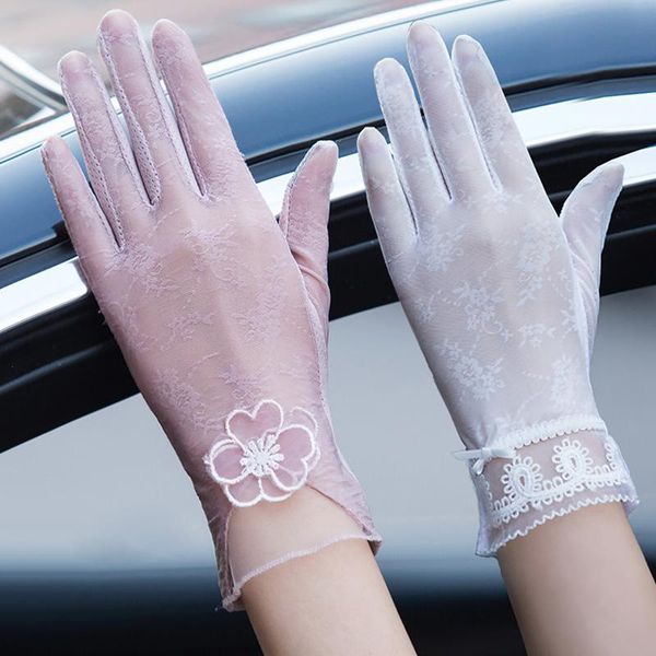five fingers gloves full finger lace sunscreen thin touch screen anti uv mittenslip resistant driving spring summer breathable women, Blue;gray
five fingers gloves full finger lace sunscreen thin touch screen anti uv mittenslip resistant driving spring summer breathable women, Blue;gray