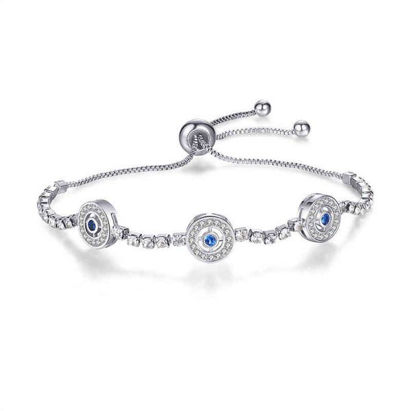 qikaola 100% real 925 sterling silver bracelet light luxury clear zircon adjustable blue eye for women jewelry cmb82, Golden;silver
qikaola 100% real 925 sterling silver bracelet light luxury clear zircon adjustable blue eye for women jewelry cmb82, Golden;silver