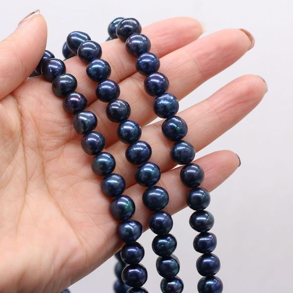 other 10-11mm real natural freshwater pearl beads round black loose for jewelry making diy necklace earrings bracelet 15"
other 10-11mm real natural freshwater pearl beads round black loose for jewelry making diy necklace earrings bracelet 15"