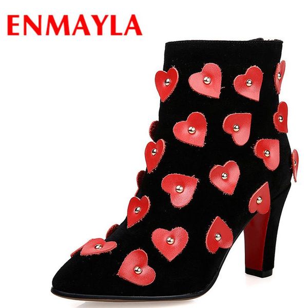boots enmayla high heels red zipper short spring autumn appliques shoes woman pointed toe ankle women design, Black
boots enmayla high heels red zipper short spring autumn appliques shoes woman pointed toe ankle women design, Black