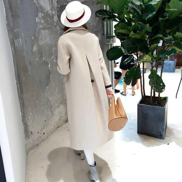 women's wool & blends coats korean woman's coat autumn winter jacket long women arrival 2021 chaquetas invierno mujer kj2681, Black
women's wool & blends coats korean woman's coat autumn winter jacket long women arrival 2021 chaquetas invierno mujer kj2681, Black
