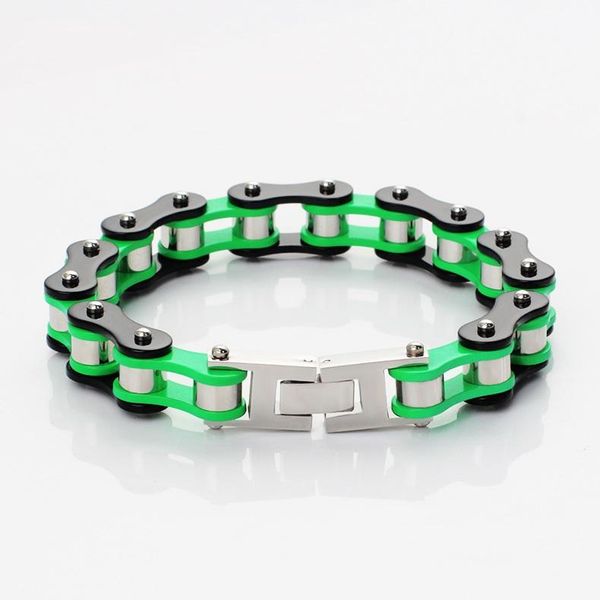 link, chain 10mm heavy women men stainless steel black green biker bike bicycle bracelet punk rock motorcycle bracelets jewelry 2021
link, chain 10mm heavy women men stainless steel black green biker bike bicycle bracelet punk rock motorcycle bracelets jewelry 2021