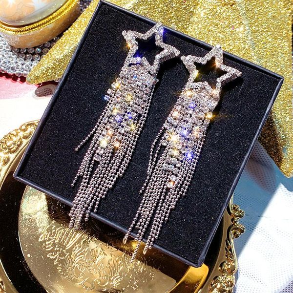 dangle & chandelier 2021 hyperbole style crystal star modelling fresh drop earrings fashion long tassels trend joker senior women, Silver
dangle & chandelier 2021 hyperbole style crystal star modelling fresh drop earrings fashion long tassels trend joker senior women, Silver