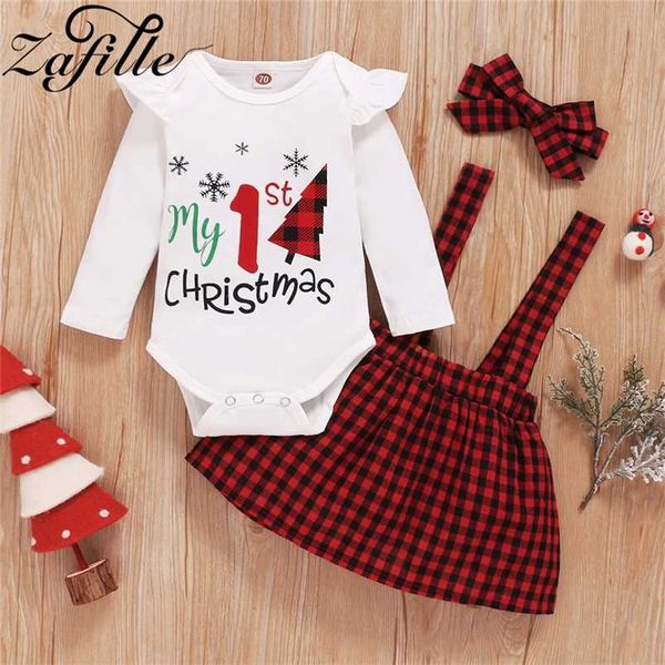 zafille my first christmas clothes for baby girl set red plaid suspender dress party year costume babies 211018, White
zafille my first christmas clothes for baby girl set red plaid suspender dress party year costume babies 211018, White