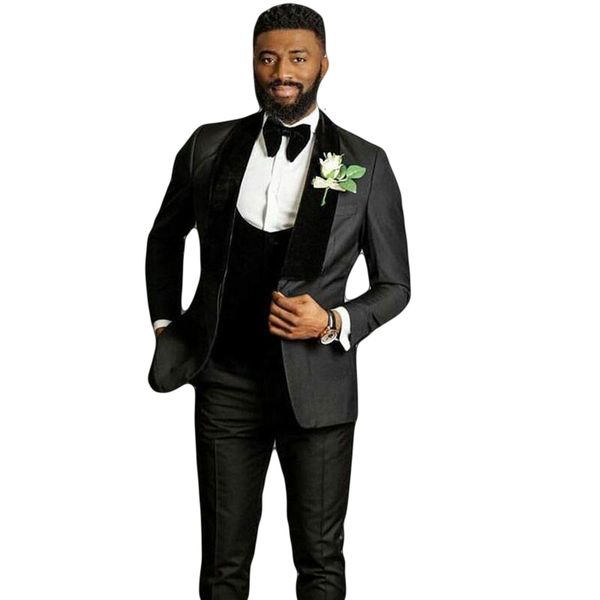 men's suits & blazers latest design tailored black mens wedding tuxedo groom velvet shawl lapel man blazer prom party 3piece groom, White;black
men's suits & blazers latest design tailored black mens wedding tuxedo groom velvet shawl lapel man blazer prom party 3piece groom, White;black