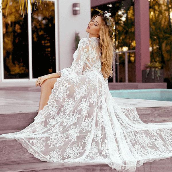 women's swimwear wave lace loose sunscreen beach cardigan long skirt holiday suit swimsuit with blouse beige, White;black
women's swimwear wave lace loose sunscreen beach cardigan long skirt holiday suit swimsuit with blouse beige, White;black