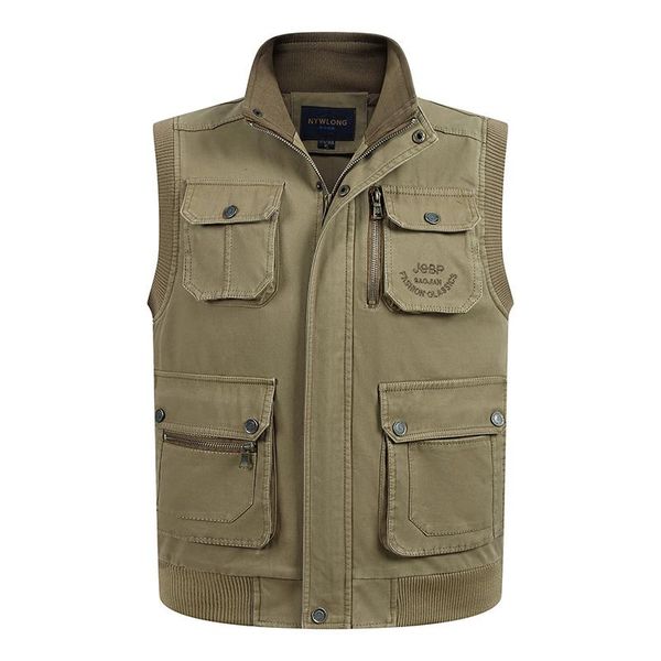 quality multi pocket high vest for men spring autumn male casual pographer work cotton sleeveless jacket with many pockets men's vests, Black;white
quality multi pocket high vest for men spring autumn male casual pographer work cotton sleeveless jacket with many pockets men's vests, Black;white