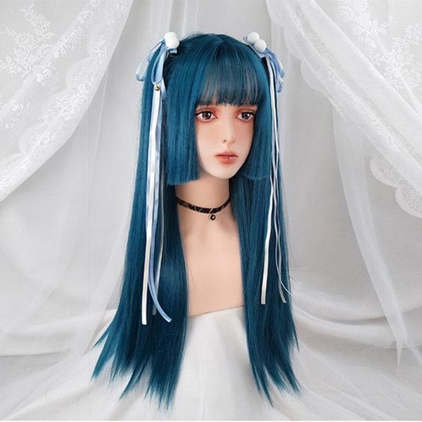 synthetic wigs vicwig two-color splicing wig women's cosplay with bangs 5 colors optional hair, Black
synthetic wigs vicwig two-color splicing wig women's cosplay with bangs 5 colors optional hair, Black