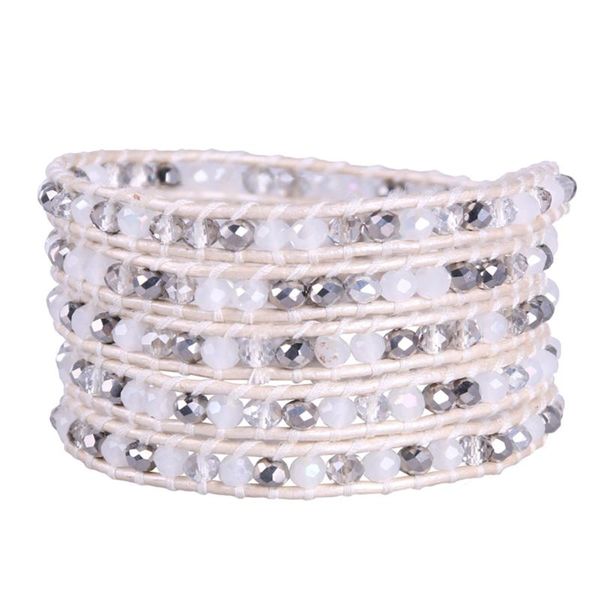 tennis kelitch crystal beads bracelets handmade boho ethnic bangles with leather jewelry elegant gifts, Golden;silver
tennis kelitch crystal beads bracelets handmade boho ethnic bangles with leather jewelry elegant gifts, Golden;silver