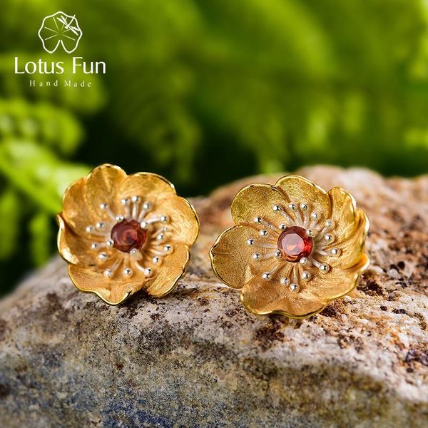 stud blooming flower 925 sterling silver women's earrings natural handmade designer fine jewelry for girl gift, Golden;silver
stud blooming flower 925 sterling silver women's earrings natural handmade designer fine jewelry for girl gift, Golden;silver