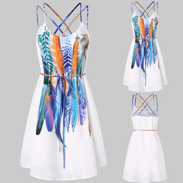 casual dresses 40#summer dress women's feather printing sleeveless solid off shoulder backless, Black;gray
casual dresses 40#summer dress women's feather printing sleeveless solid off shoulder backless, Black;gray