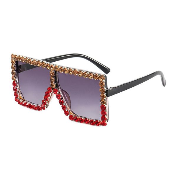 sunglasses doisyer 2021 big frame diamond-encrusted fashion trend personalized square glasses, White;black
sunglasses doisyer 2021 big frame diamond-encrusted fashion trend personalized square glasses, White;black