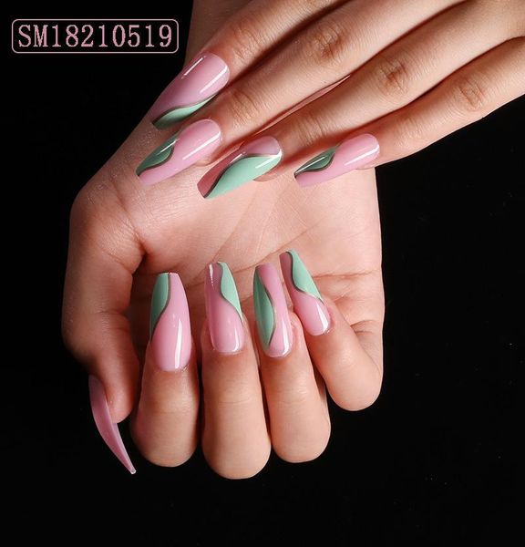 false nails 24pcs pink green printing nail patch coffin full cover mid length acrylicballerina detachable with glue, Red;gold
false nails 24pcs pink green printing nail patch coffin full cover mid length acrylicballerina detachable with glue, Red;gold