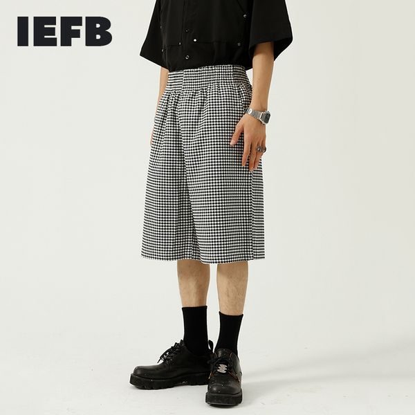 iefb men's summer casual loose fashion plaid print shorts straight causal korean high waist knee length pants 9y76030 210524, White;black
iefb men's summer casual loose fashion plaid print shorts straight causal korean high waist knee length pants 9y76030 210524, White;black