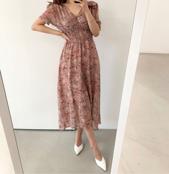 casual dresses women summer v-neck puff sleeve print floral high waist vintage chiffon lace up elegant long 0eth, Black;gray
casual dresses women summer v-neck puff sleeve print floral high waist vintage chiffon lace up elegant long 0eth, Black;gray