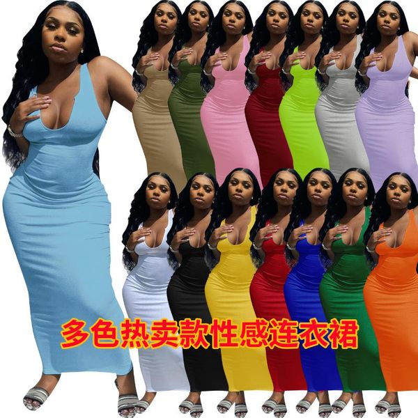 casual dresses q21s812 european american women's spring and summer suspender vest deep v-neck slim long dress spot wholesale, Black;gray
casual dresses q21s812 european american women's spring and summer suspender vest deep v-neck slim long dress spot wholesale, Black;gray