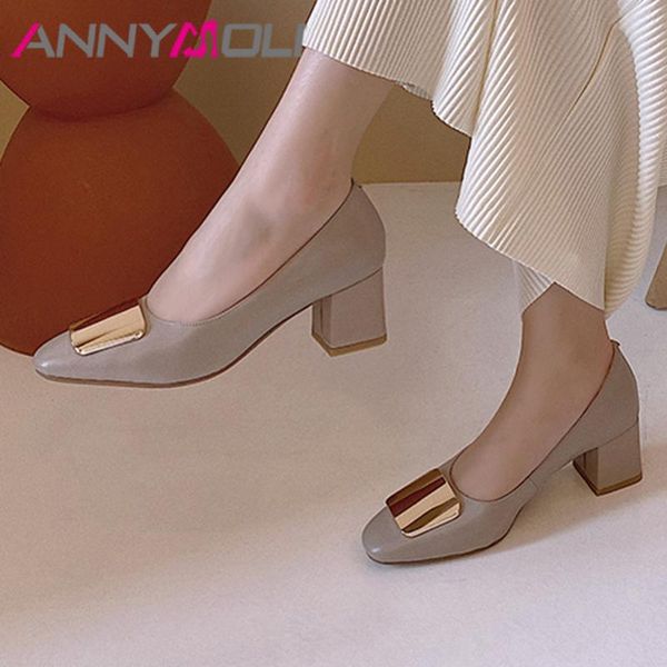 dress shoes annymoli metal decoration women genuine leather high heel pumps block heels footwear female gray beige plus size 40, Black
dress shoes annymoli metal decoration women genuine leather high heel pumps block heels footwear female gray beige plus size 40, Black
