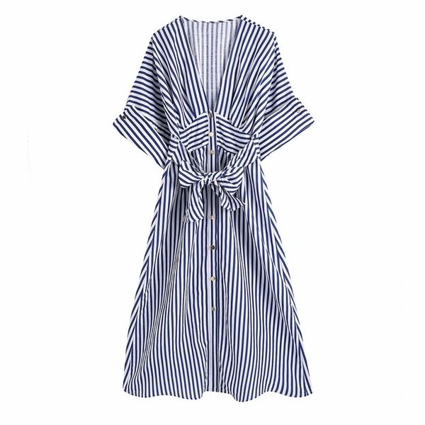 puwd casual women v neck bow lace dress summer fashion ladies high street a-line female stripe draw back 210522, Black;gray
puwd casual women v neck bow lace dress summer fashion ladies high street a-line female stripe draw back 210522, Black;gray