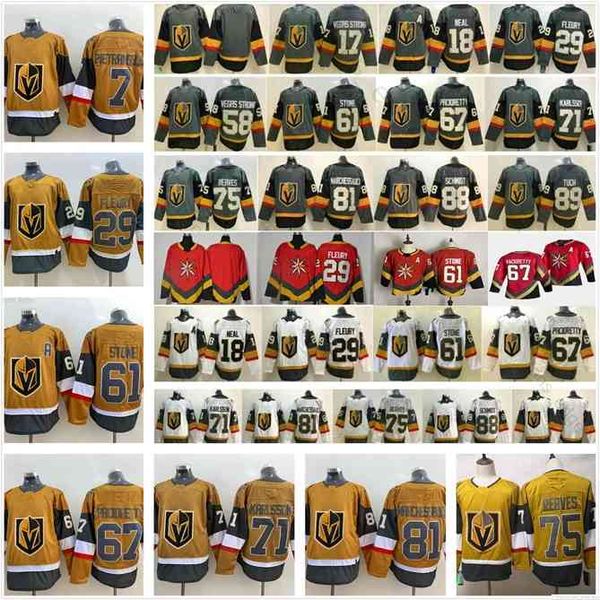 96 2021 Reverse Retro Vegas Golden Knights 29 Marc-Andre Fleury 71 William Karlsson 61 Mark Stone 67 Max Pacioretty Red Gold Ice Hockey Jerseys
96 2021 Reverse Retro Vegas Golden Knights 29 Marc-Andre Fleury 71 William Karlsson 61 Mark Stone 67 Max Pacioretty Red Gold Ice Hockey Jerseys