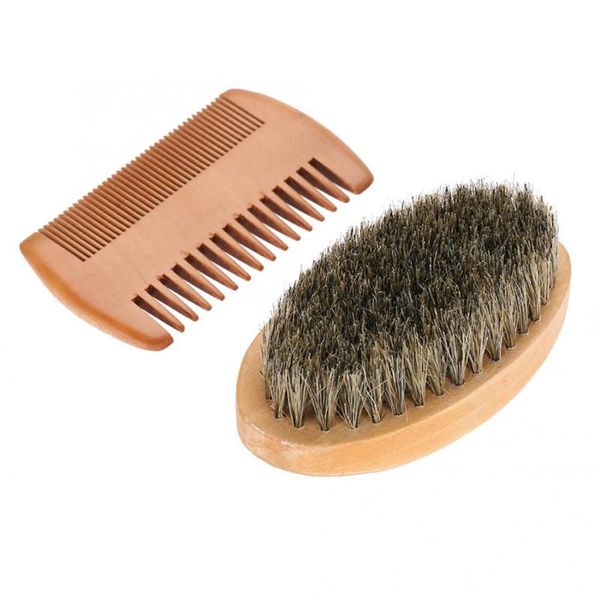 men boar bristle beard mustache combs hair brush wood handle styling detangling straightener for facial comb brushes, Silver
men boar bristle beard mustache combs hair brush wood handle styling detangling straightener for facial comb brushes, Silver