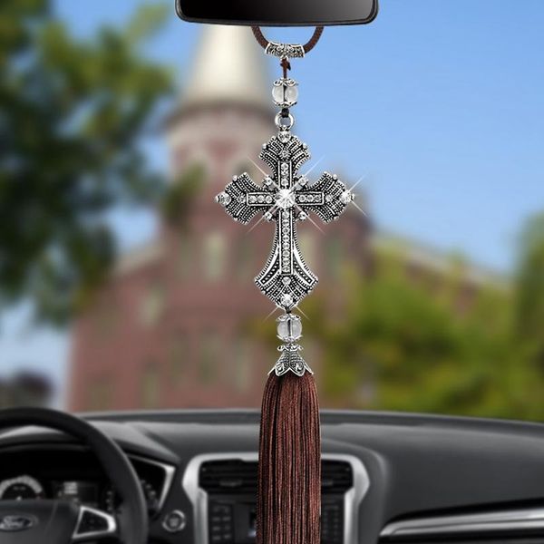 interior decorations cross jesus christian metal and crystal diamond car rear view mirror pendant hanging auto decoration styling accessorie
interior decorations cross jesus christian metal and crystal diamond car rear view mirror pendant hanging auto decoration styling accessorie