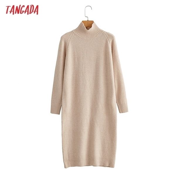 tangada fashion women solid beige turtleneck sweater dress warm thick long sleeve ladies midi bc179 211112, Black;gray
tangada fashion women solid beige turtleneck sweater dress warm thick long sleeve ladies midi bc179 211112, Black;gray