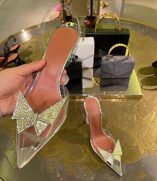 dress shoes 2021 spring women slingback pumps pointed toe transparent pvc summer high heels sandalias crystal bowknot wedding size 45, Black
dress shoes 2021 spring women slingback pumps pointed toe transparent pvc summer high heels sandalias crystal bowknot wedding size 45, Black