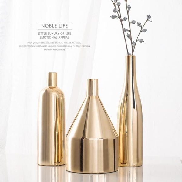 vases 1pc modern golden vase ceramic flower gold metallic water planting container deskdecorative for home
vases 1pc modern golden vase ceramic flower gold metallic water planting container deskdecorative for home