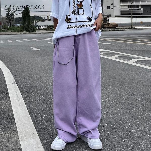 men's pants men purple vintage baggy jeans 2021 denim y2k trousers male wide leg straight streetwear, Black
men's pants men purple vintage baggy jeans 2021 denim y2k trousers male wide leg straight streetwear, Black