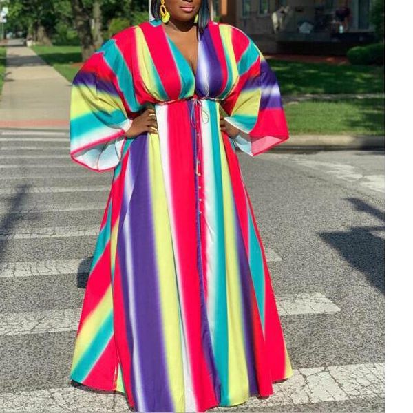 casual dresses plus size african for women spring autumn long sleeve deep v neck colorful print floor length evening night club, Black;gray
casual dresses plus size african for women spring autumn long sleeve deep v neck colorful print floor length evening night club, Black;gray