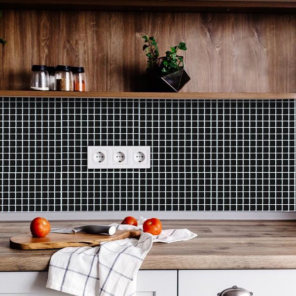 mosaic black self adhesive tile backsplash 3d wall sticker epoxy bathroom kitchen home decor oil-proof waterproof wallpapers
mosaic black self adhesive tile backsplash 3d wall sticker epoxy bathroom kitchen home decor oil-proof waterproof wallpapers