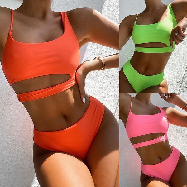 women's swimwear 2021 pure color swimsuit beach split bikini set ln202, White;black
women's swimwear 2021 pure color swimsuit beach split bikini set ln202, White;black