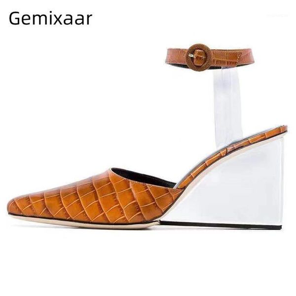 stone grain point toe summer party shoes woman pvc ankle strap transparent clear wedges 2021 fashion gladiator sandals women1, Black
stone grain point toe summer party shoes woman pvc ankle strap transparent clear wedges 2021 fashion gladiator sandals women1, Black
