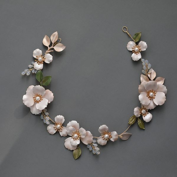 slbridal handmade ins style alloy green leaf crystal rhinestone pearls bridal headband wedding headdress hair accessories women, Golden;white
slbridal handmade ins style alloy green leaf crystal rhinestone pearls bridal headband wedding headdress hair accessories women, Golden;white