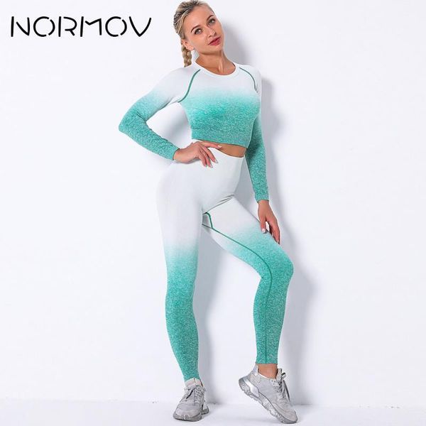 yoga outfit normov women ombre long sleeve 2 pieces sports set fitness workout clothes suits for gym 2021
yoga outfit normov women ombre long sleeve 2 pieces sports set fitness workout clothes suits for gym 2021