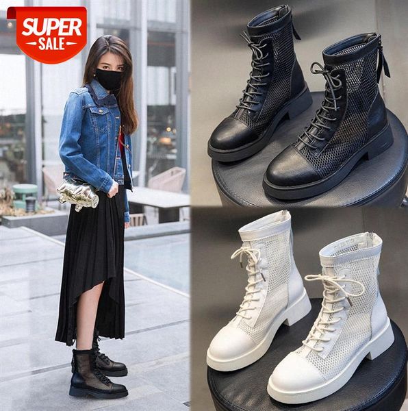 leather martin boots breathable mesh casual thick-soled mid-tube women's shoes with front lace-up sandals #hp1p
leather martin boots breathable mesh casual thick-soled mid-tube women's shoes with front lace-up sandals #hp1p