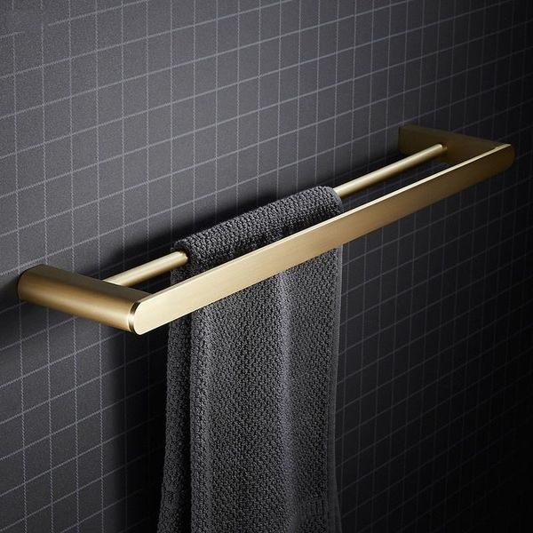 brushed gold bathroom hardware towel holders rack/shelf/bars wall mounted bath accessories nail punched solid brass black/chrome racks
brushed gold bathroom hardware towel holders rack/shelf/bars wall mounted bath accessories nail punched solid brass black/chrome racks