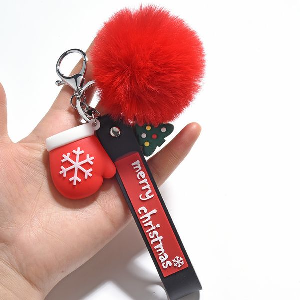 2021 fashion keychain new soft plastic santa claus socks hat gloves hair ball pendant creative car key chain activity gifts, Silver
2021 fashion keychain new soft plastic santa claus socks hat gloves hair ball pendant creative car key chain activity gifts, Silver
