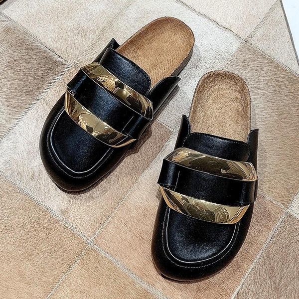slippers cover toe low house platform shoes rivet slides slipers women female tghdof 2021 pu metal decoration rubber, Black
slippers cover toe low house platform shoes rivet slides slipers women female tghdof 2021 pu metal decoration rubber, Black