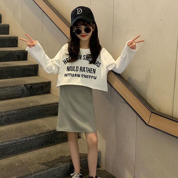 girls clothes suit white t-shirts + dress 2pcs girl set teenage children clothing 4 6 8 10 12 year sets
girls clothes suit white t-shirts + dress 2pcs girl set teenage children clothing 4 6 8 10 12 year sets