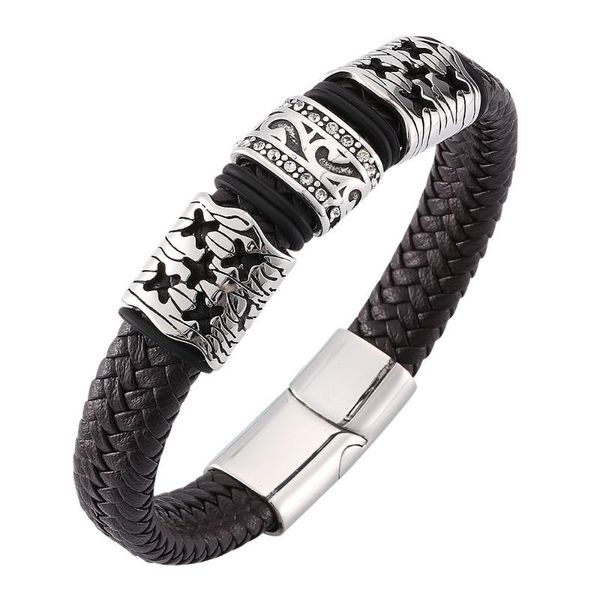 charm bracelets korean fashion trend bracelet men's leather woven jewelry men, Golden;silver
charm bracelets korean fashion trend bracelet men's leather woven jewelry men, Golden;silver