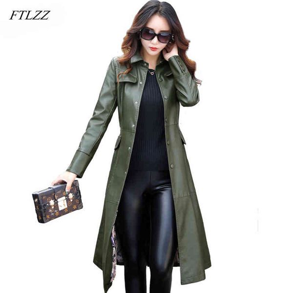 plus size 5xl women long leather jacket ladies elegant washed pu coats trench female outerwear with belted 210423, Black
plus size 5xl women long leather jacket ladies elegant washed pu coats trench female outerwear with belted 210423, Black