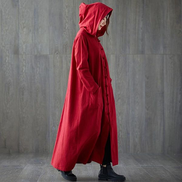women's trench coats coat long plus size hooded vintage ethnic cotton linen women overcoat, Tan;black
women's trench coats coat long plus size hooded vintage ethnic cotton linen women overcoat, Tan;black