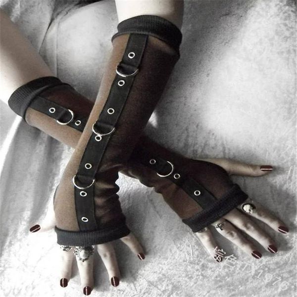 party masks gothic buckled up bondage arm warmers with metal buckle straps women's black steampunk style fingerless gloves for lady
party masks gothic buckled up bondage arm warmers with metal buckle straps women's black steampunk style fingerless gloves for lady