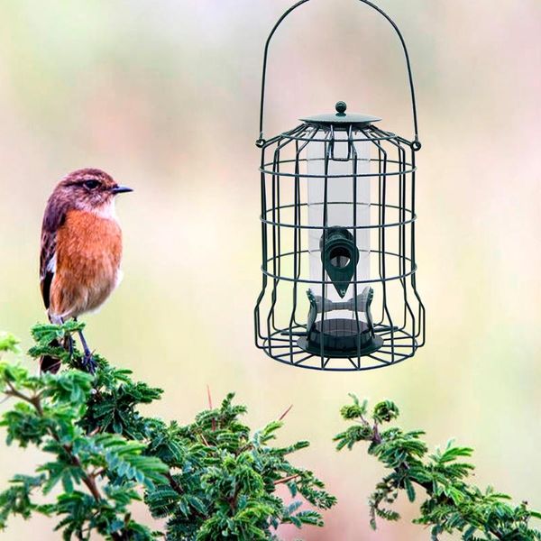 other bird supplies wild seed feeders hanging metal cage squirrel proof transparent plastic tube with 4 feeding ports and perch drop
other bird supplies wild seed feeders hanging metal cage squirrel proof transparent plastic tube with 4 feeding ports and perch drop