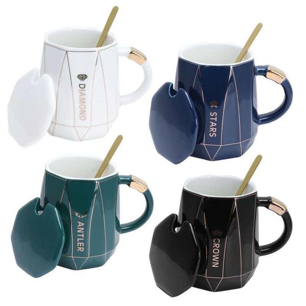 mugs coffee cup milk mug ceramic with lid spoon 400ml nordic style tea drinkware for home office beer
mugs coffee cup milk mug ceramic with lid spoon 400ml nordic style tea drinkware for home office beer
