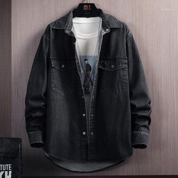 men's jackets fashion brand european and american street hip-hop wild loose tooling spring autumn casual denim jacket, Black;brown
men's jackets fashion brand european and american street hip-hop wild loose tooling spring autumn casual denim jacket, Black;brown