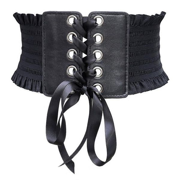 belts womens cummerbunds for dress wide elastic lace-up waist adjustable fashion pu leather cinch corset solid color bands, Black;brown
belts womens cummerbunds for dress wide elastic lace-up waist adjustable fashion pu leather cinch corset solid color bands, Black;brown